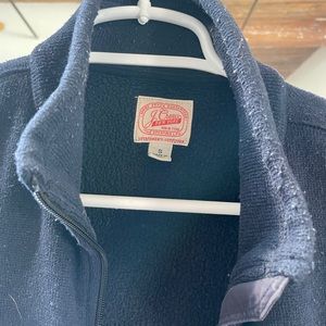 Navy Fleece J.Crew Vest - Small